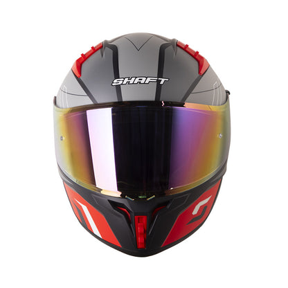 CASCO SHAFT SH-504DV RUNNER MATE NEGRO ROJO VISOR IRIDIUM