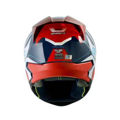 CASCO SHAFT SH-560 FALLOU AZUL OSCURO AZUL VISOR IRIDIUM