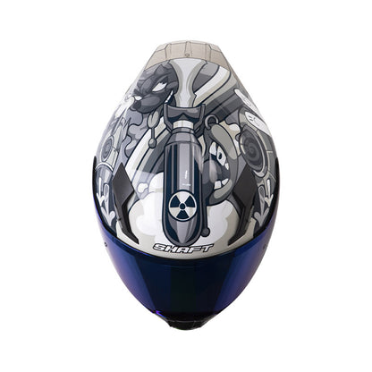 CASCO SHAFT SH-562 R DREAMS GRIS GRIS VISOR IRIDIUM AZUL