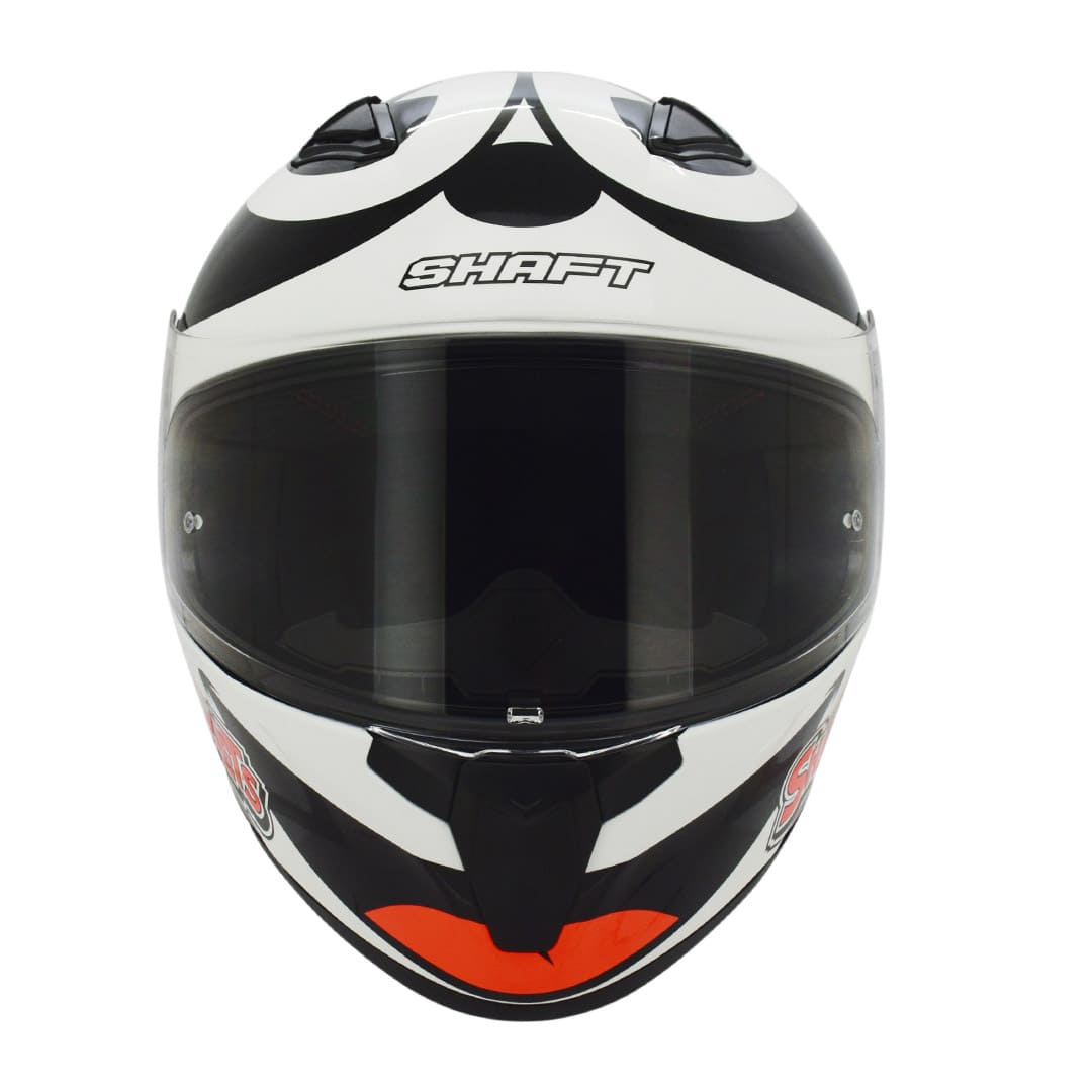 CASCO SHAFT SH-582SP MAGIC CAT ROJO NARANJA NEON