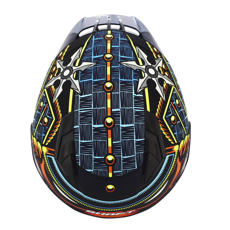 CASCO SHAFT SH-582SP TADAKAT SU MATE NEGRO NARANJA NEON