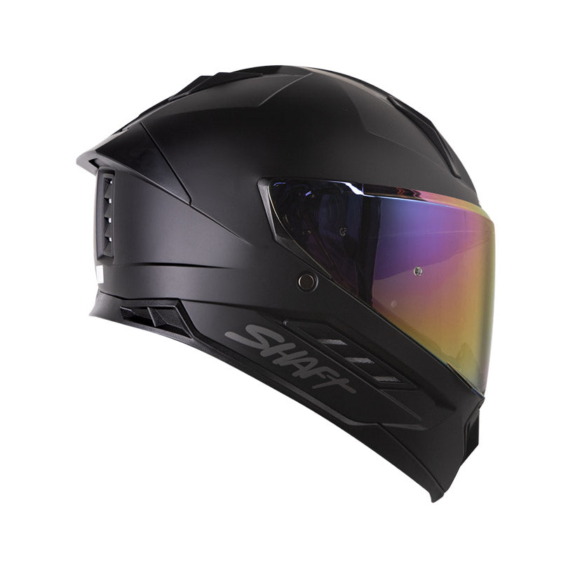 CASCO SHAFT SH-595 SOLID MATE NEGRO NEGRO7 VISOR IRIDIUM