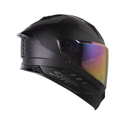 CASCO SHAFT SH-595 SOLID MATE NEGRO NEGRO7 VISOR IRIDIUM