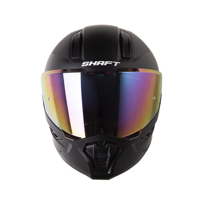 CASCO SHAFT SH-595 SOLID MATE NEGRO NEGRO7 VISOR IRIDIUM