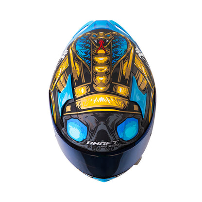 CASCO SHAFT SH-612DV PRO FARAON MATE NEGRO AZUL IRIDIUM