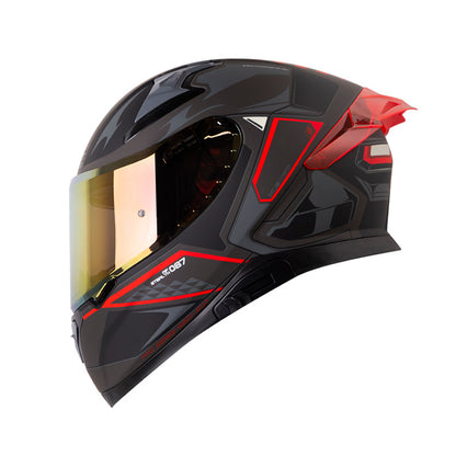 CASCO SHAFT SH-612DV PRO AF 087 MATE NGRIS OSCURO ROJO