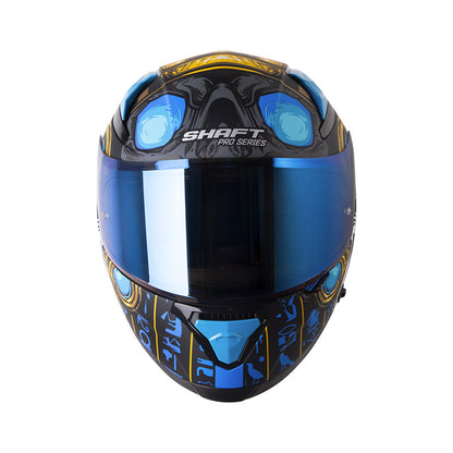 CASCO SHAFT SH-612DV PRO FARAON MATE NEGRO AZUL IRIDIUM