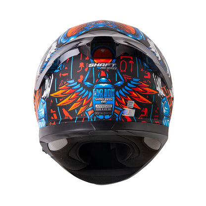 CASCO SHAFT SH-612DV PRO FARAON MATE NEGRO NARANJA NEON