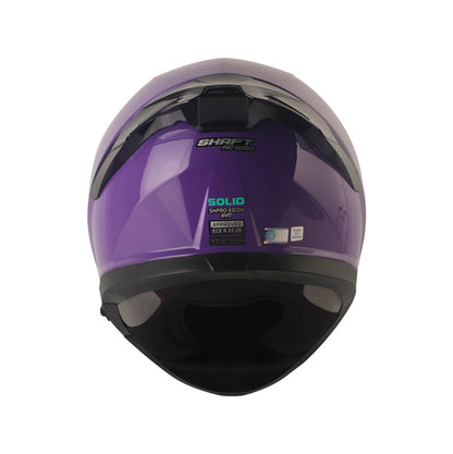 CASCO SHAFT SH-612DV PRO SOLID MORADO TURQUESA VISOR IRIDIUM
