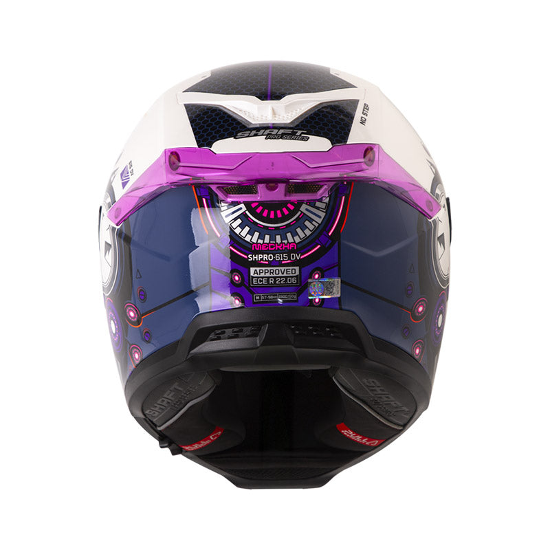 CASCO SHAFT SH-615DV PRO MECKHA BLANCO PERLA MORADO IRIDIUM