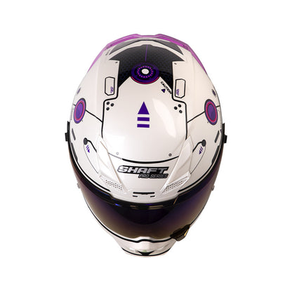 CASCO SHAFT SH-615DV PRO MECKHA BLANCO PERLA MORADO IRIDIUM