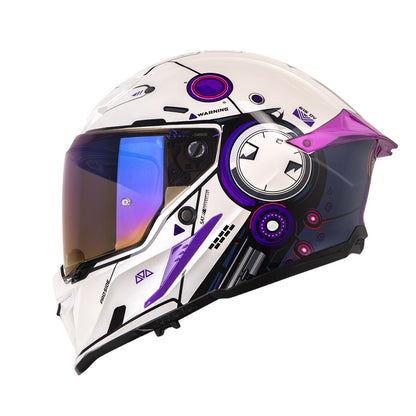 CASCO SHAFT SH-615DV PRO MECKHA BLANCO PERLA MORADO IRIDIUM