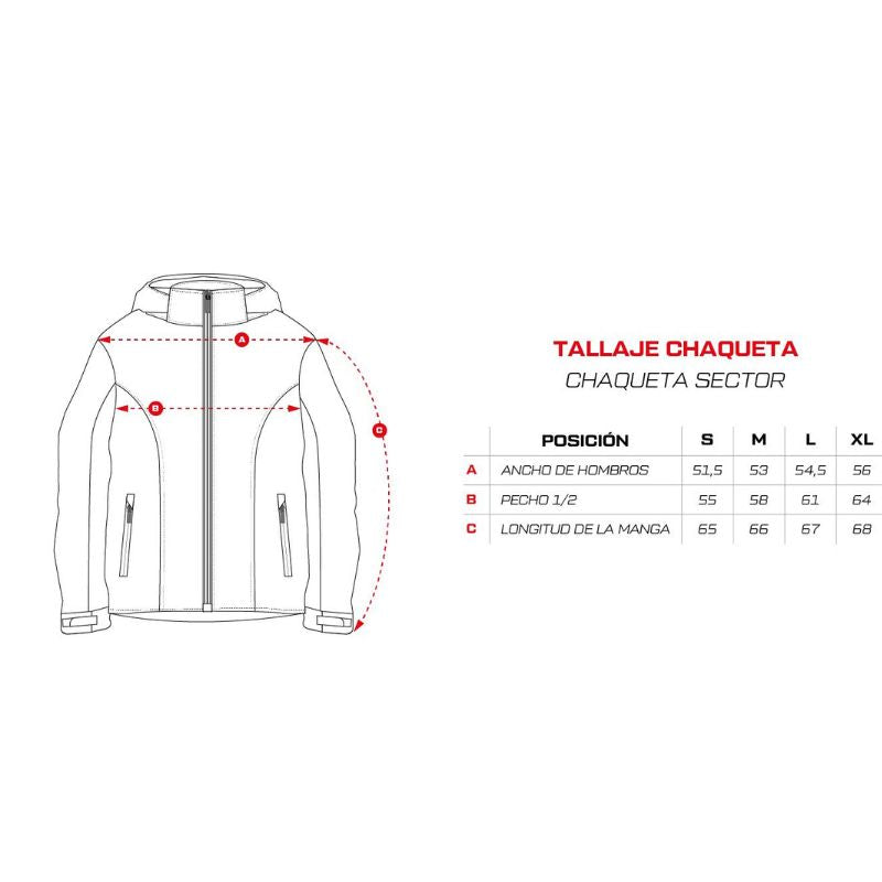 CHAQUETA FIREPARTS SECTOR GRIS