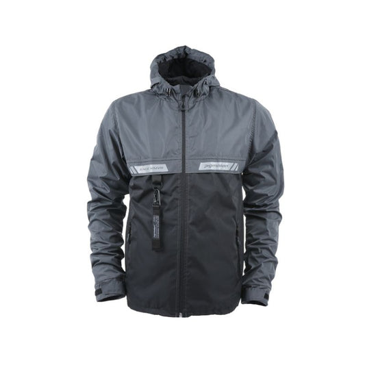 CORTAVIENTO PIGMALION GRIS NEGRO MASCULINO