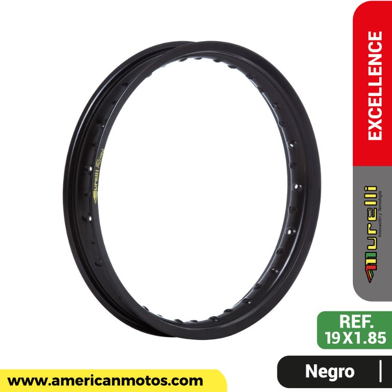 RIN MURELLI 185X19 EXCELLENCE NEGRO – American Motos Colombia