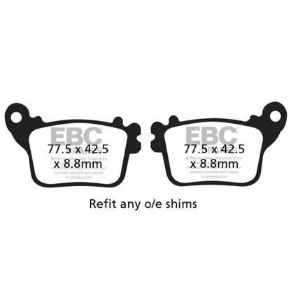 PASTILLA DE FRENO EBC FA436HH