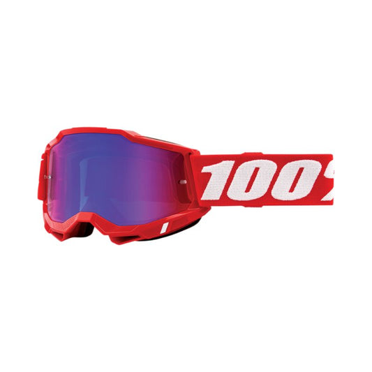 GAFAS 100% ACCURI 2 ROJO LENTE ROJO AZUL