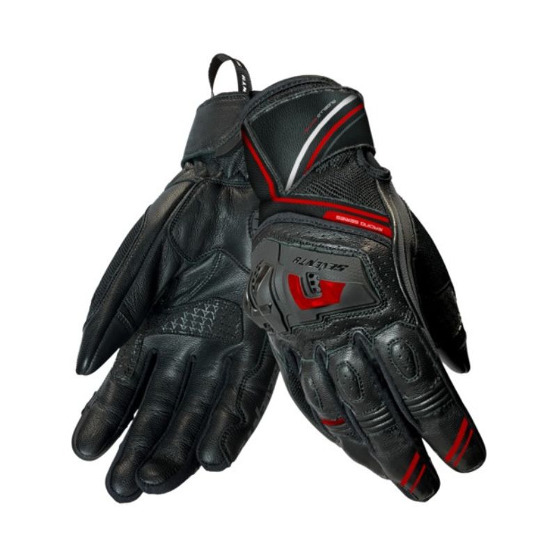 GUANTES SEVENTY SD-N30 MUGELLO NEGRO ROJO