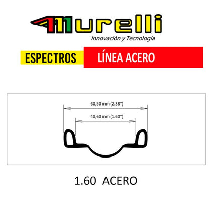 RIN MURELLI 160X18 HIERRO NEGRO