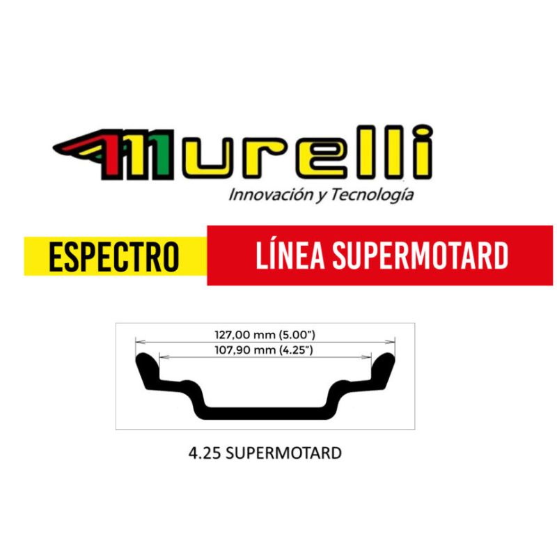 RIN MURELLI 425X17 AERO NEGRO