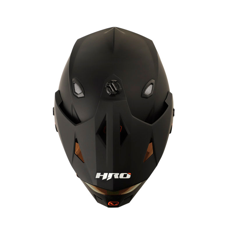 CASCO HRO HRO-MX330DV SOLID MATE NEGRO ROJO VISOIR IRIDIUM