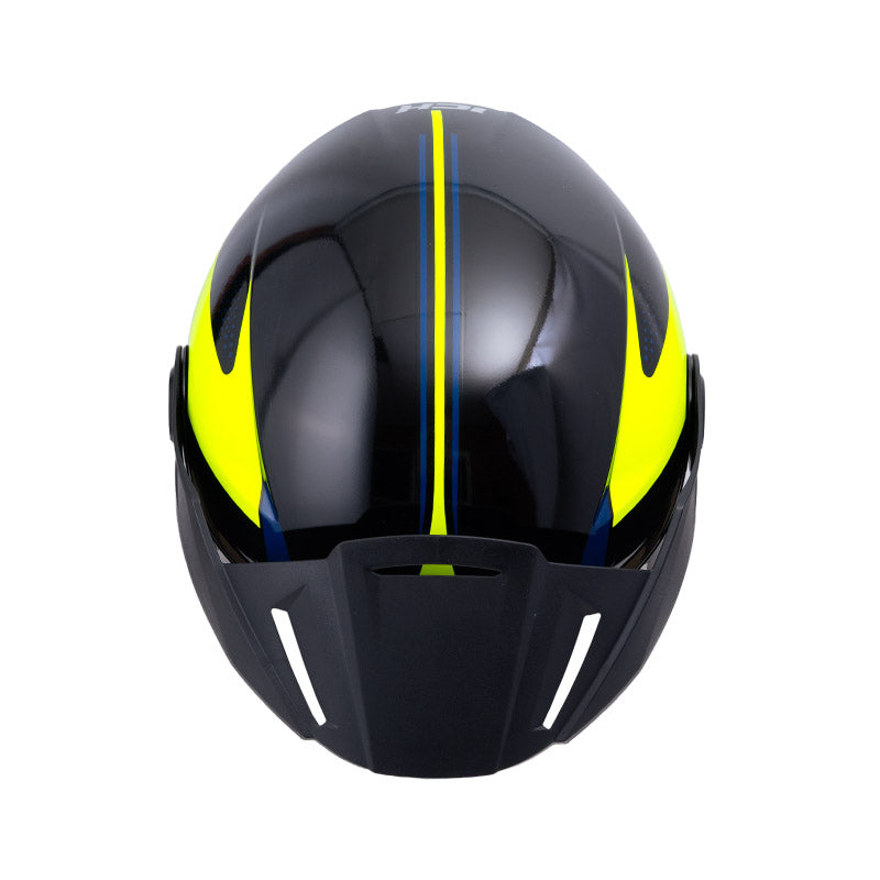 CASCO ICH ICH-102 YARUROK NEGRO AMARILLO NEON VISOR HUMO