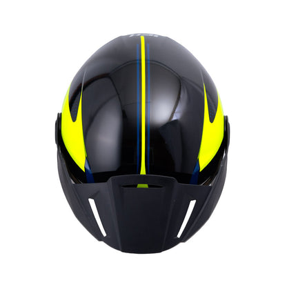 CASCO ICH ICH-102 YARUROK NEGRO AMARILLO NEON VISOR HUMO