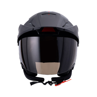 CASCO ICH ICH-102 YARUROK MATE NEGRO GRIS VISOR HUMO