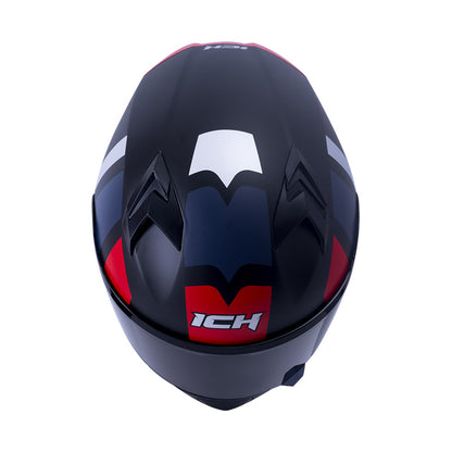 CASCO ICH ICH-503SP MOTOREX MATE NEGRO ROJO HUMO