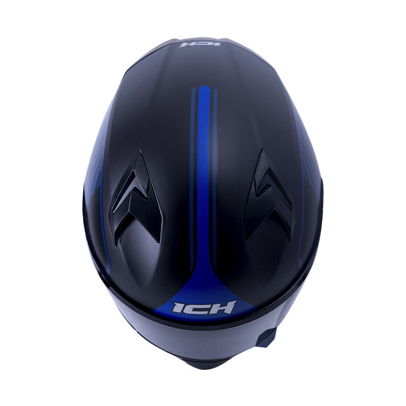 CASCO ICH ICH-503SP STREETLINE MATE NEGRO AZUL VISOR HUMO