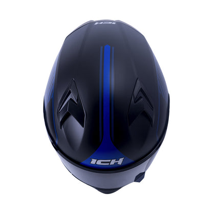 CASCO ICH ICH-503SP STREETLINE MATE NEGRO AZUL VISOR HUMO