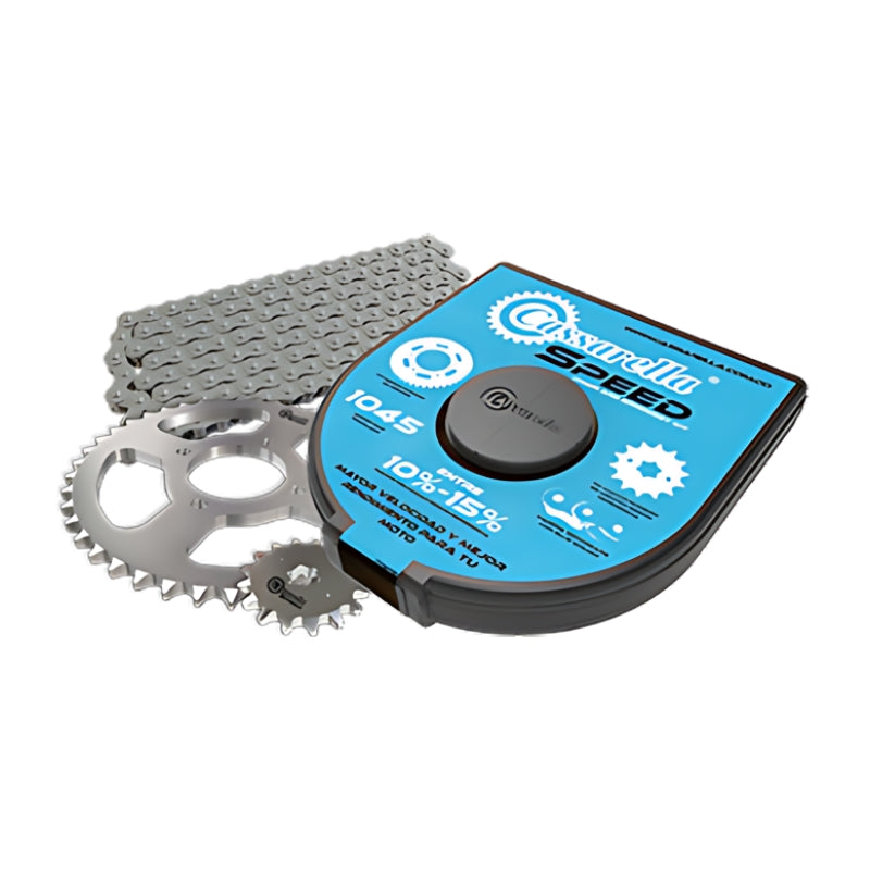 KIT DE ARRASTRE CASSARELLA SPEED PULSAR 200 NS 45/16 428-132 DORADA