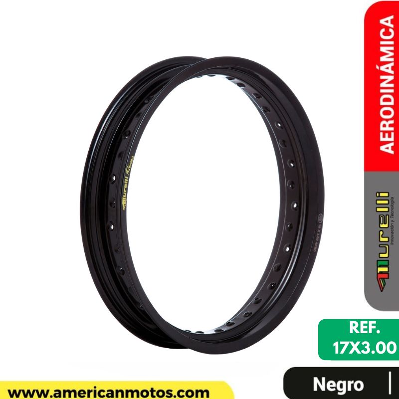 Murelli RIN MURELLI 300X17 AERO NEGRO – American Motos Colombia