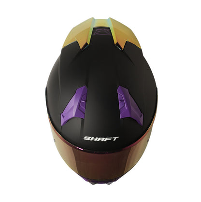 CASCO SHAFT SH-560 EVO SOLID MATE NEGRO FUCSIA VISOR FUCSIA