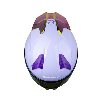 CASCO SHAFT SH-560 EVO SOLID MORADO CLARO MORADO VISOR FUCSIA