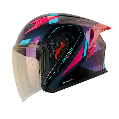 CASCO SHAFT SH-226GT BALAM CAMALEON FUCSIA VISOR IRIDIUM