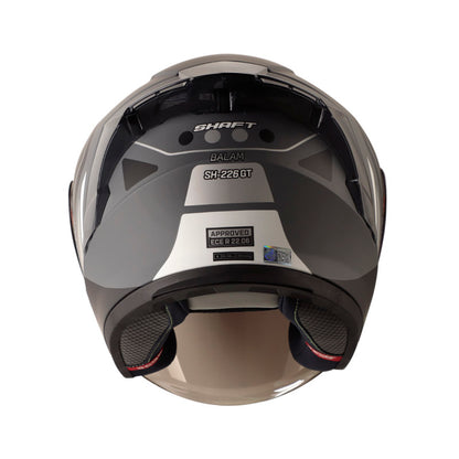 CASCO SHAFT SH-226GT BALAM MATE GRIS OSCURO PLATA IRIDIUM