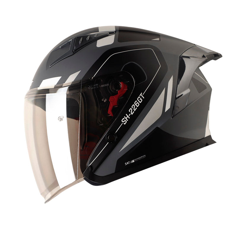 CASCO SHAFT SH-226GT BALAM MATE GRIS OSCURO PLATA IRIDIUM