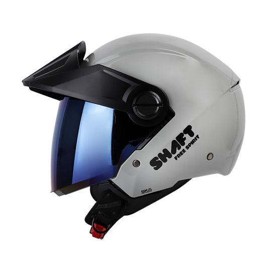 CASCO SHAFT SH-212 SOLID NARDO NEGRO VISOR IRIDIUM