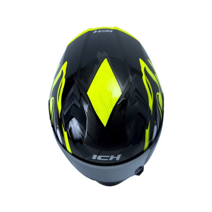 CASCO ICH ICH-503SP POOL NEGRO AMARILLO NEON HUMO