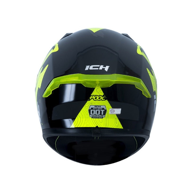 CASCO ICH ICH-503SP POOL NEGRO AMARILLO NEON HUMO