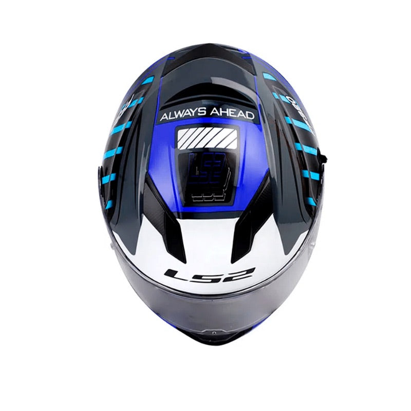 CASCO LS2 FF320 STREAM LETALIS GRIS AZUL