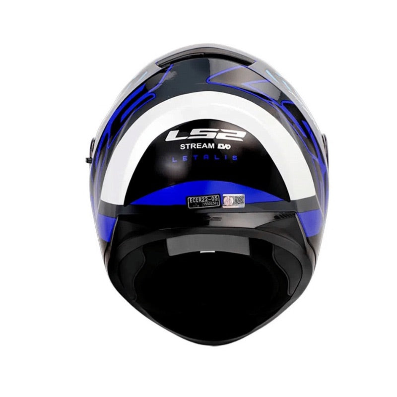CASCO LS2 FF320 STREAM LETALIS GRIS AZUL