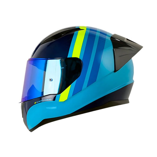 CASCO LS2 FF353 SHELLEY AZUL AMARILLO NEON VISOR IRIDIUM