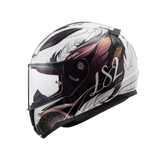 CASCO LS2 FF353SP BOHO BLANCO NEGRO FUCSIA