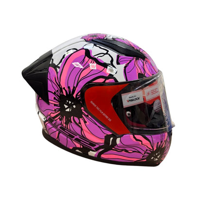CASCO LS2 FF353SP POPPIES BLANCO ROSADO