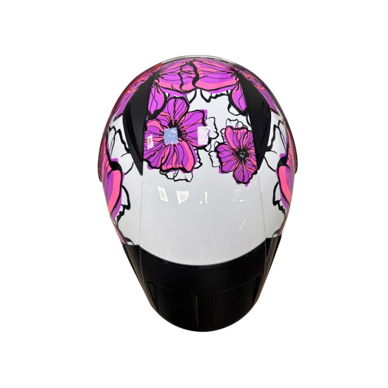 CASCO LS2 FF353SP POPPIES BLANCO ROSADO