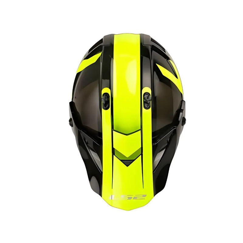 CASCO LS2 MX436 PIONEER TROPHY NEGRO AMARILLO NEON