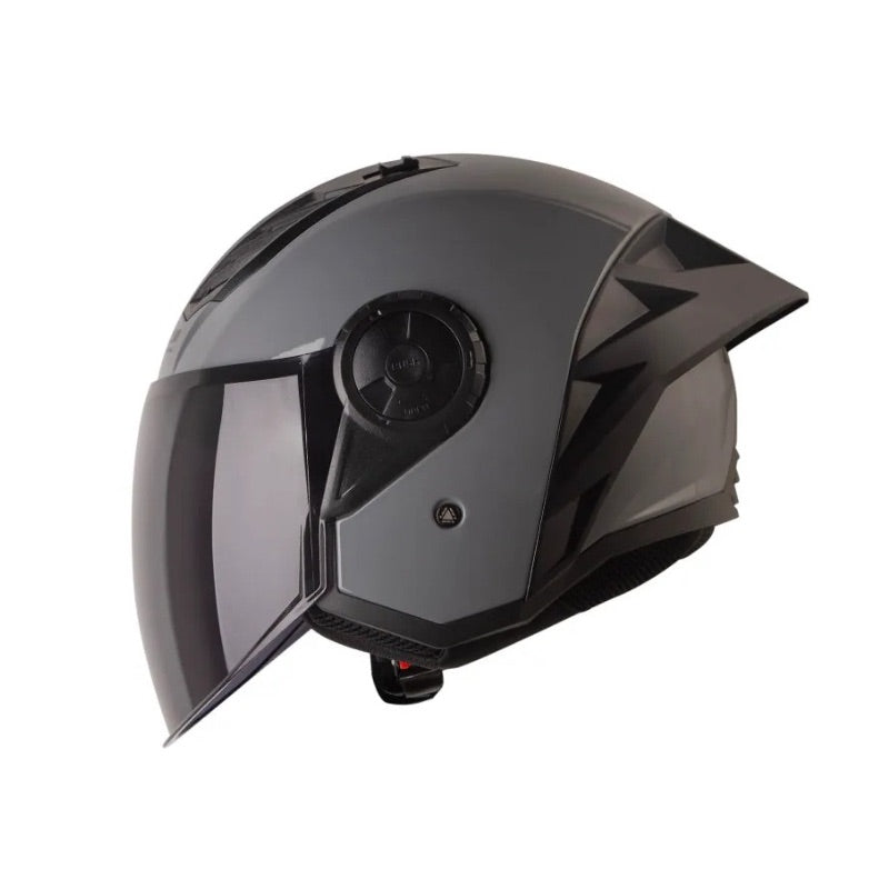 CASCO LS2 OF616 SOLID NARDO GRIS VISOR HUMO