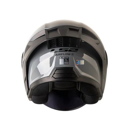 CASCO LS2 OF616 SOLID NARDO GRIS VISOR HUMO